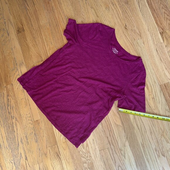 Chico's Women's Ultimate Tee Short Sleeve Coral Size: 2 US: Large fuchsia - Picture 13 of 13